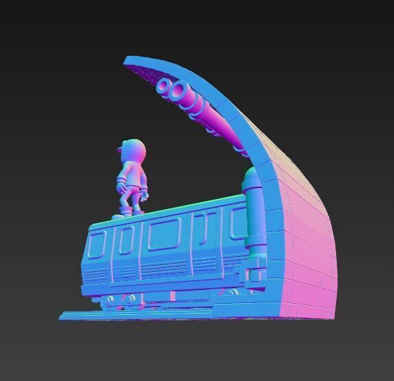 Subway Surfers Diorama 3D print model_10