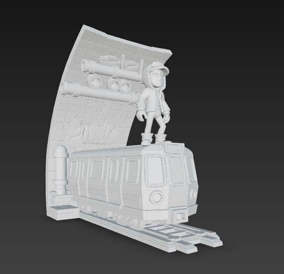 Subway Surfers Diorama 3D print model_16