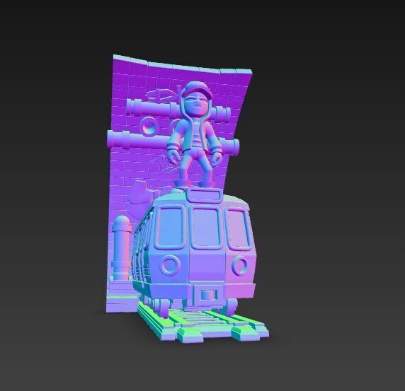 Subway Surfers Diorama 3D print model_6