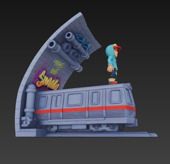 Subway Surfers Diorama 3D print model_22