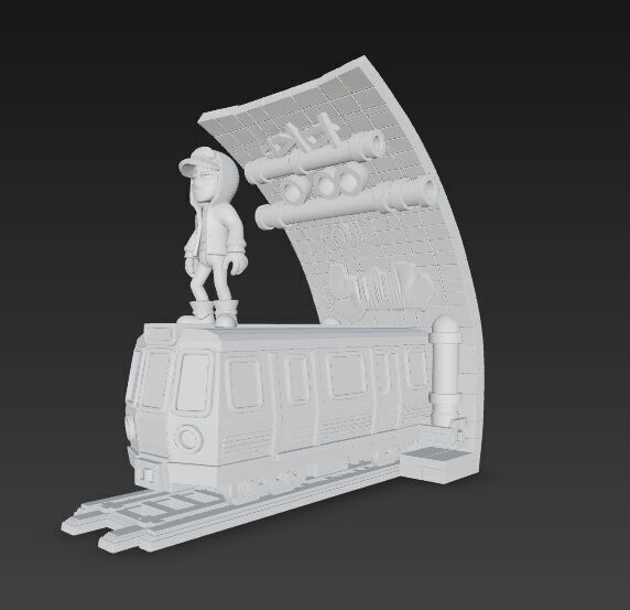 Subway Surfers Diorama 3D print model_19