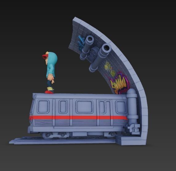 Subway Surfers Diorama 3D print model_3