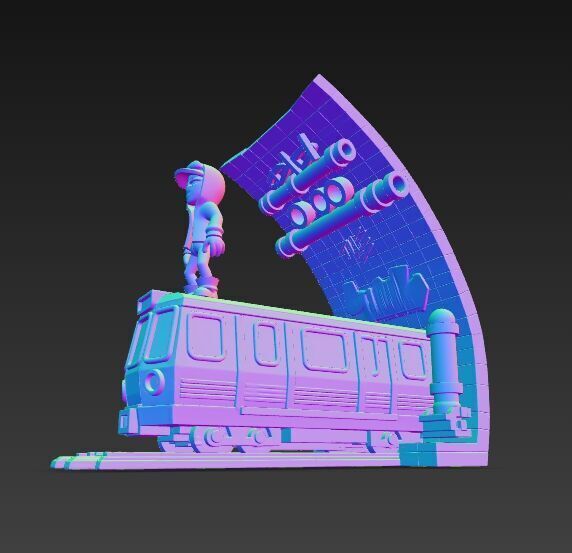 Subway Surfers Diorama 3D print model_11