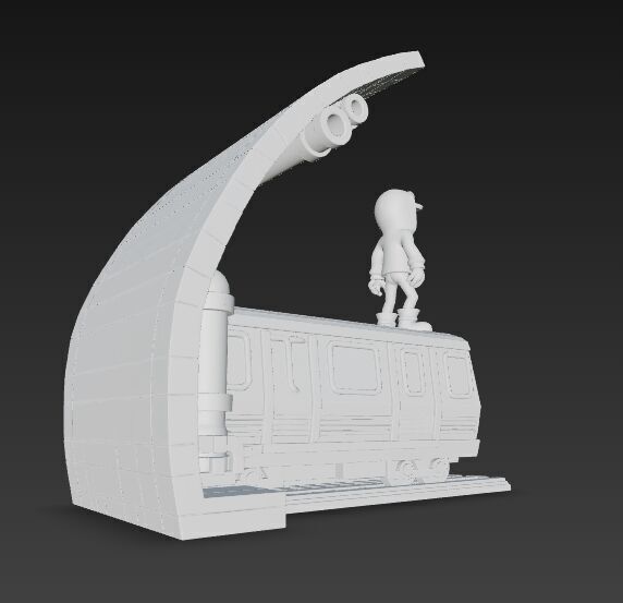 Subway Surfers Diorama 3D print model_1