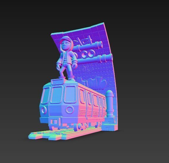 Subway Surfers Diorama 3D print model_5