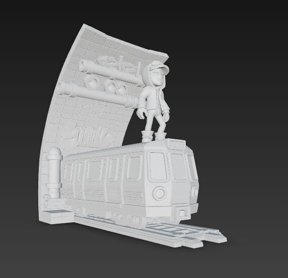 Subway Surfers Diorama 3D print model_21