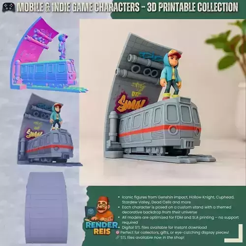 Subway Surfers Diorama 3D print model Subway Surfers Diorama 3D print model