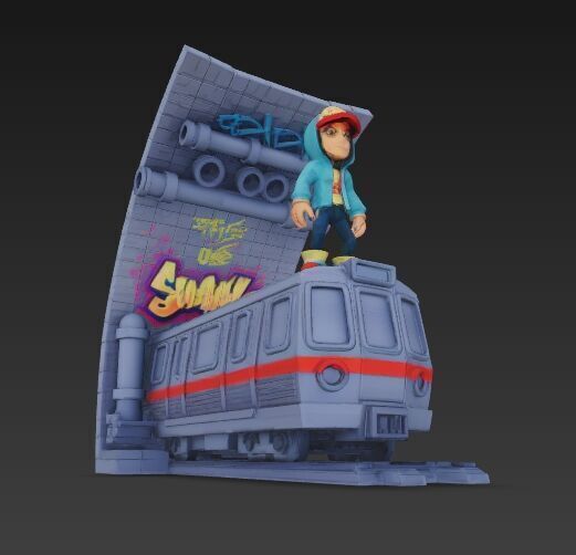 Subway Surfers Diorama 3D print model_24