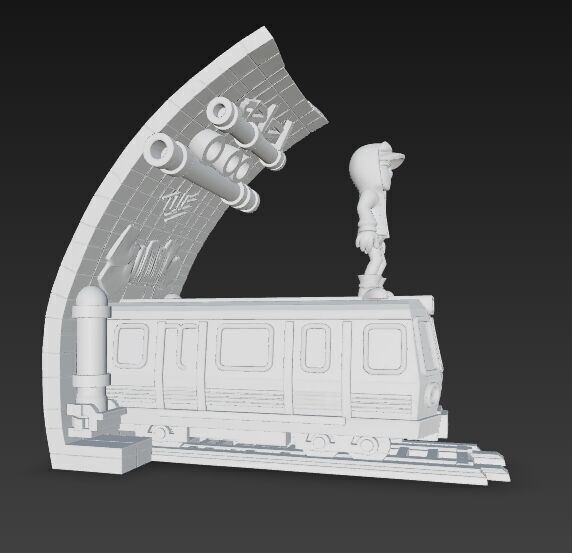Subway Surfers Diorama 3D print model_17