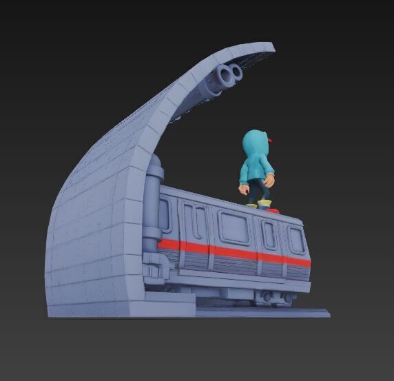 Subway Surfers Diorama 3D print model_23