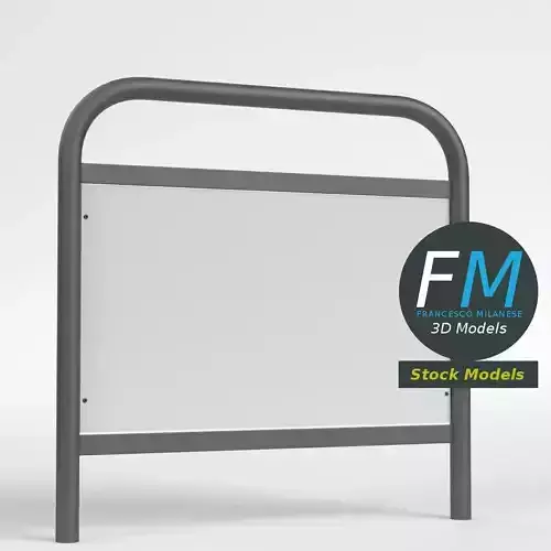 Advertising pedestrian safety barrier 2