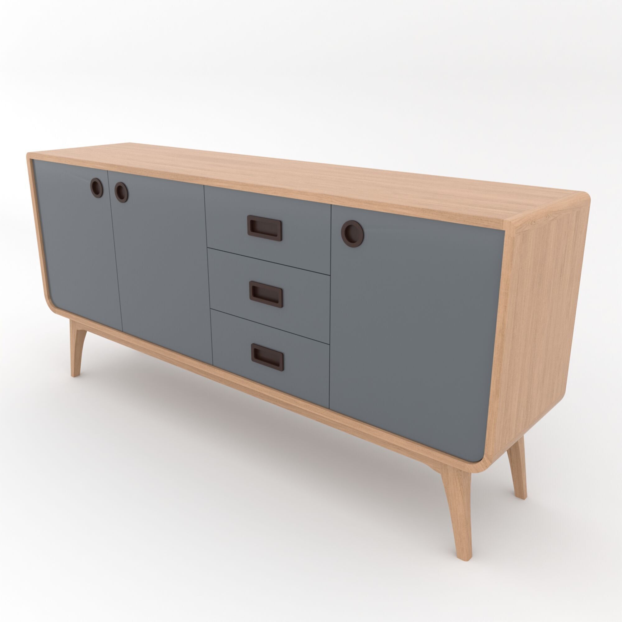 Modern Scandinavian Sideboard 170 Morris 3D model_2