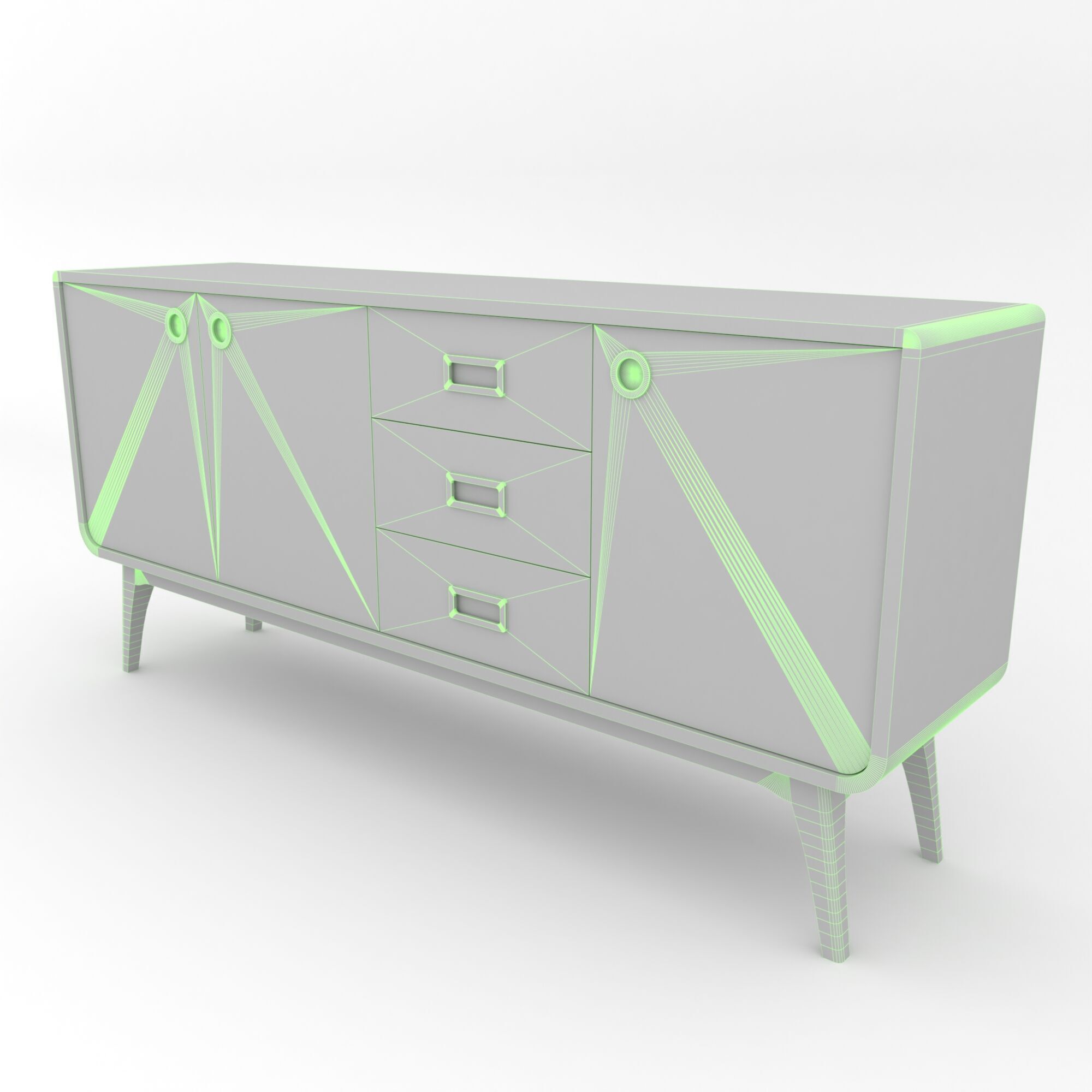 Modern Scandinavian Sideboard 170 Morris 3D model_6