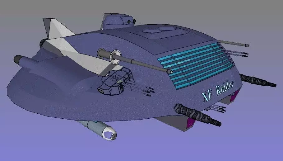 XF40B Raider Free 3D print model