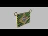 Brazil Flag Pendant 3D print model_1