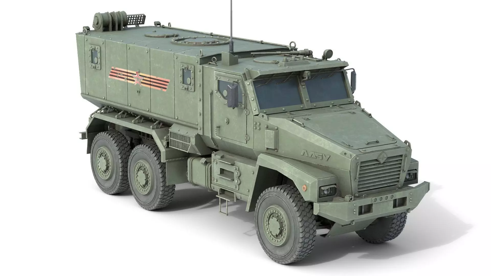 Ural Typhoon 63095 MRAP Standard Low-poly 3D model