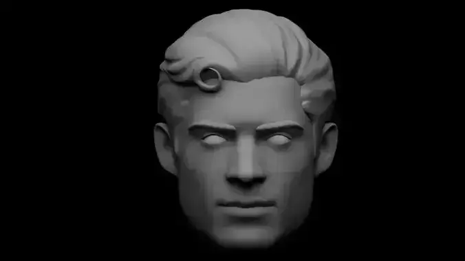 SUPERMAN 2025 HEAD SCULPT 3D print model