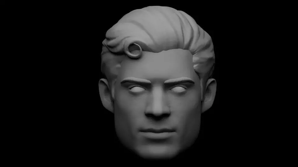 SUPERMAN 2025 HEAD SCULPT 3D print model_0