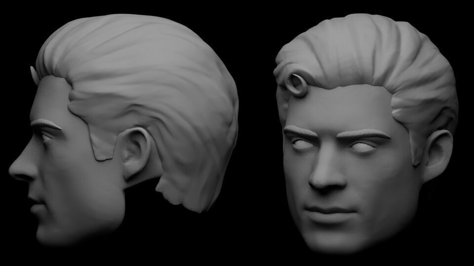 SUPERMAN 2025 HEAD SCULPT 3D print model_1