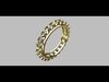 Full Wedding Ring Suspended Setting 3D print model_1