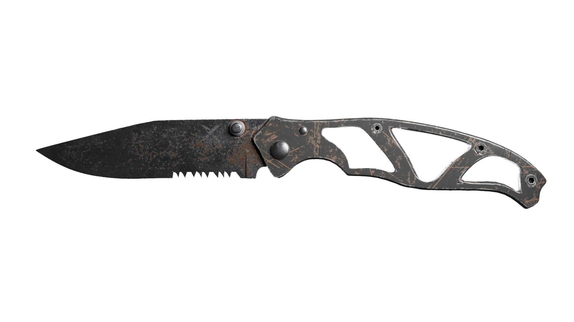 Tactical Combat Knife - LowPoly Free low-poly 3D model_2