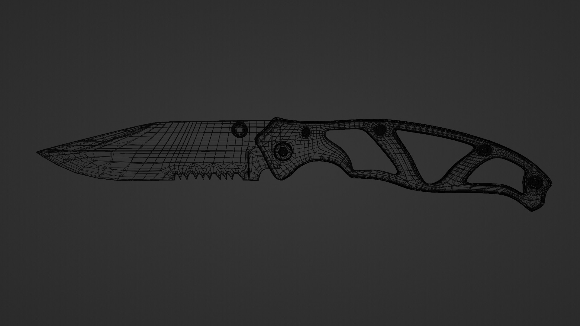 Tactical Combat Knife - LowPoly Free low-poly 3D model_4