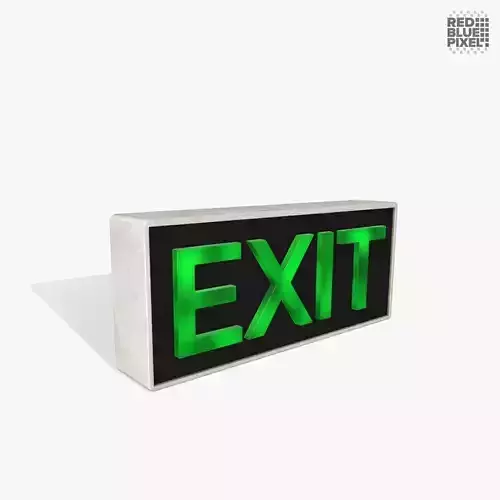 Exit V01 Low-poly 3D model