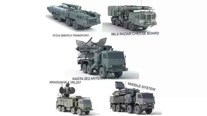 5 Military Vehicles Collection v19