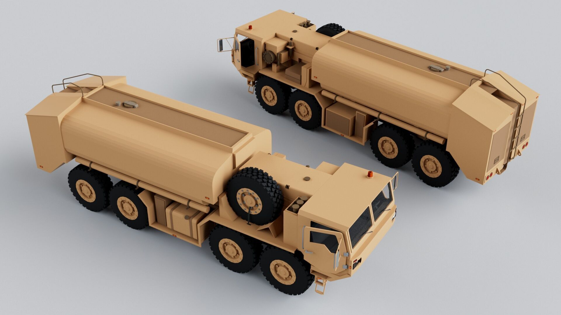 12 Military Vehicles Pack Collection - Game Ready Low-poly 3D model_8