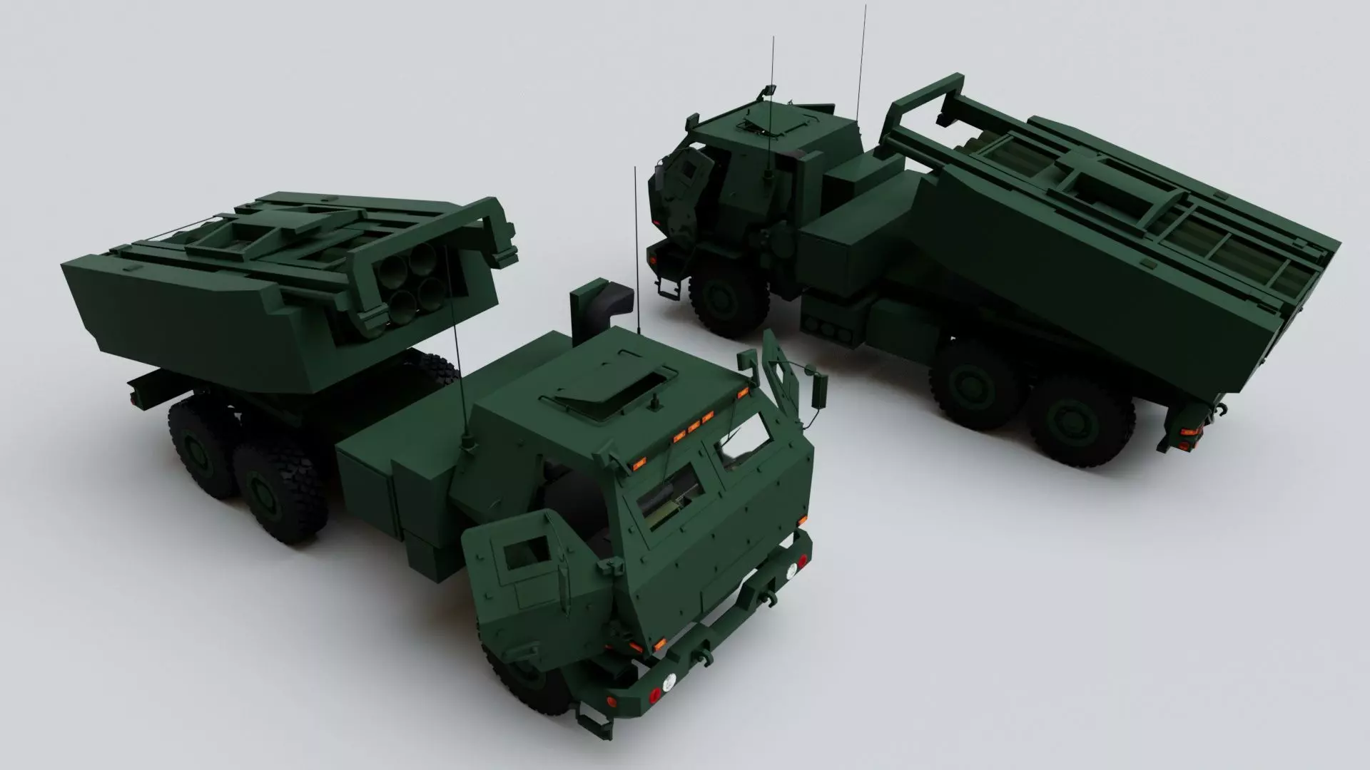 12 Military Vehicles Pack Collection - Game Ready Low-poly 3D model_7