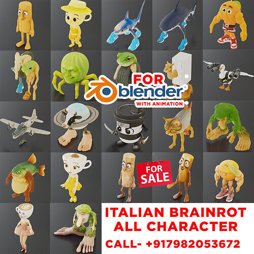 ItalianBrainrot BrainrotAnimations 3D model