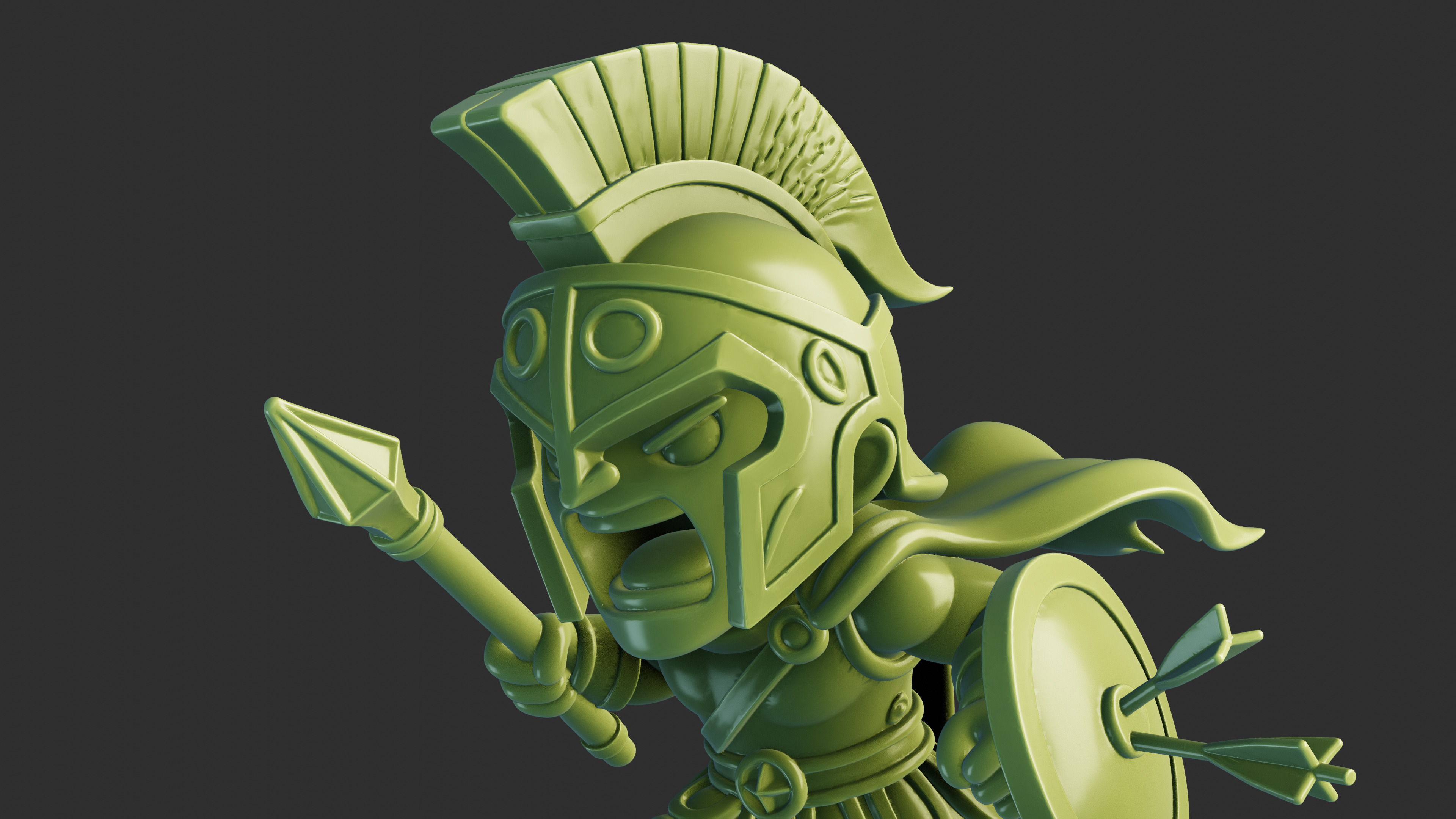Spartan Warrior 3D print model_6