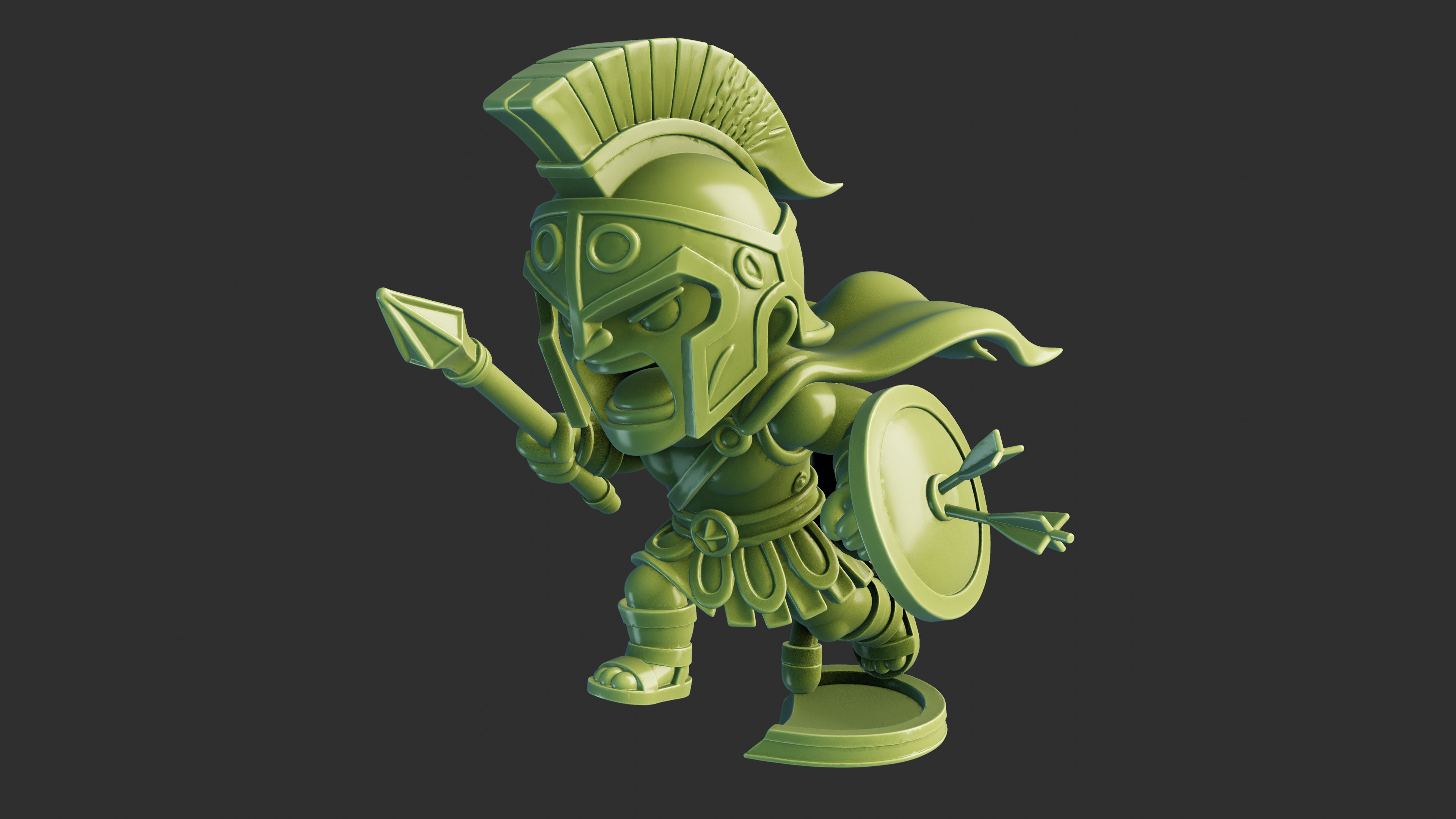 Spartan Warrior 3D print model_1