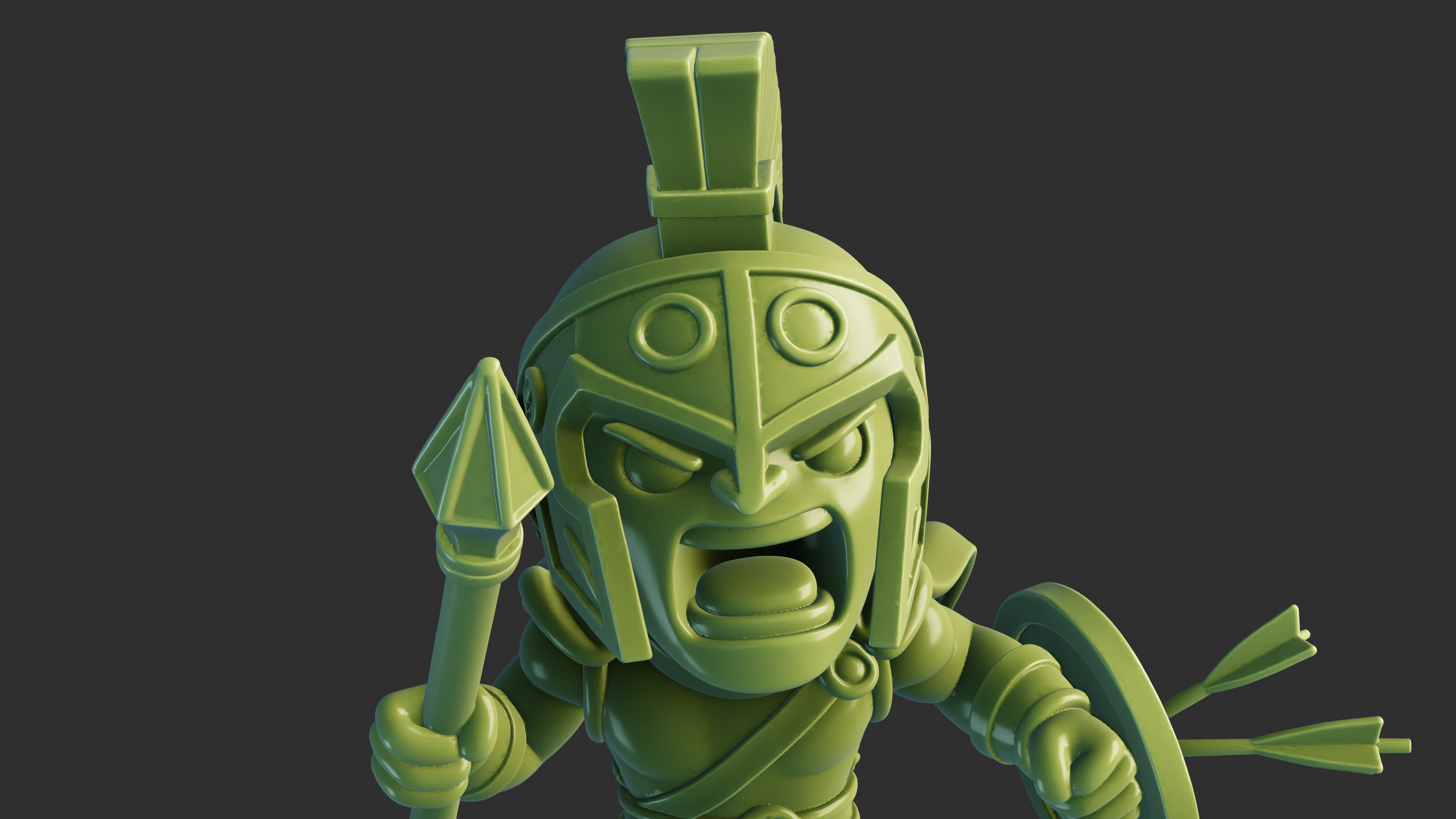Spartan Warrior 3D print model_7