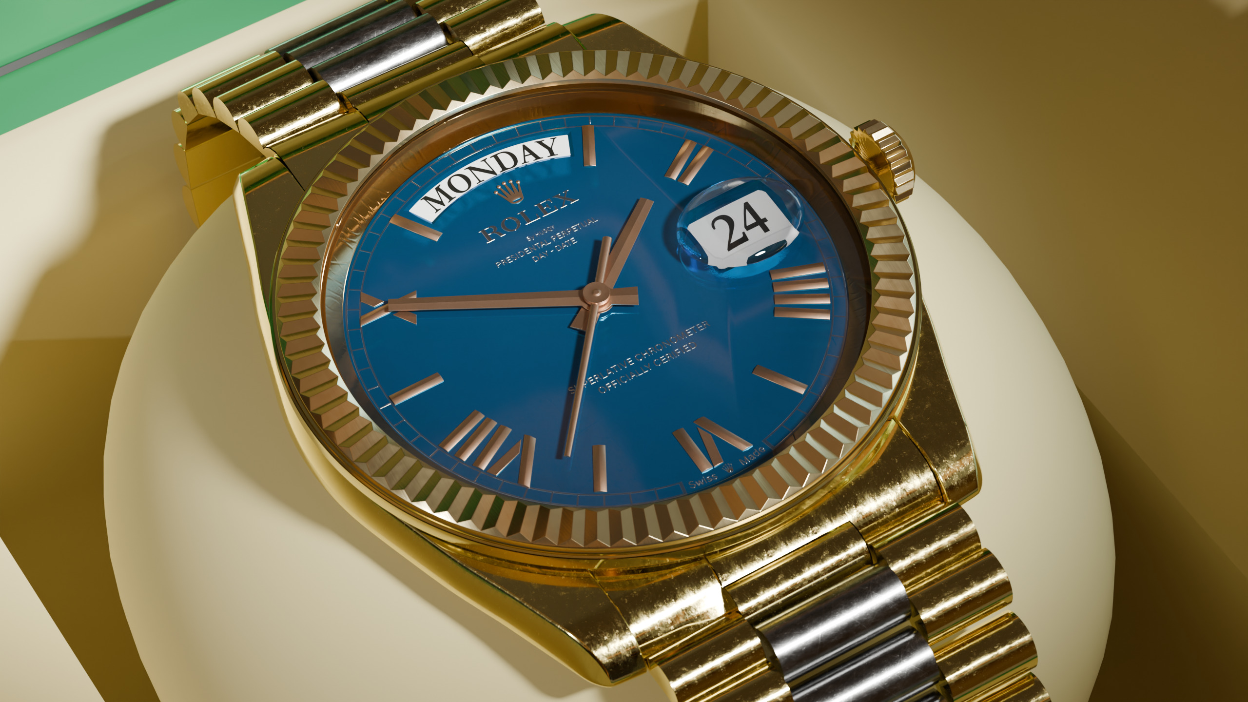 Rolex - Watch - Day Date 3D model_1