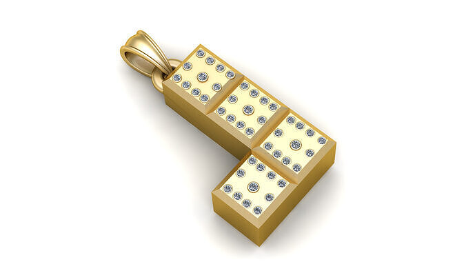 BUILDING GAME PENDANT 3D print model