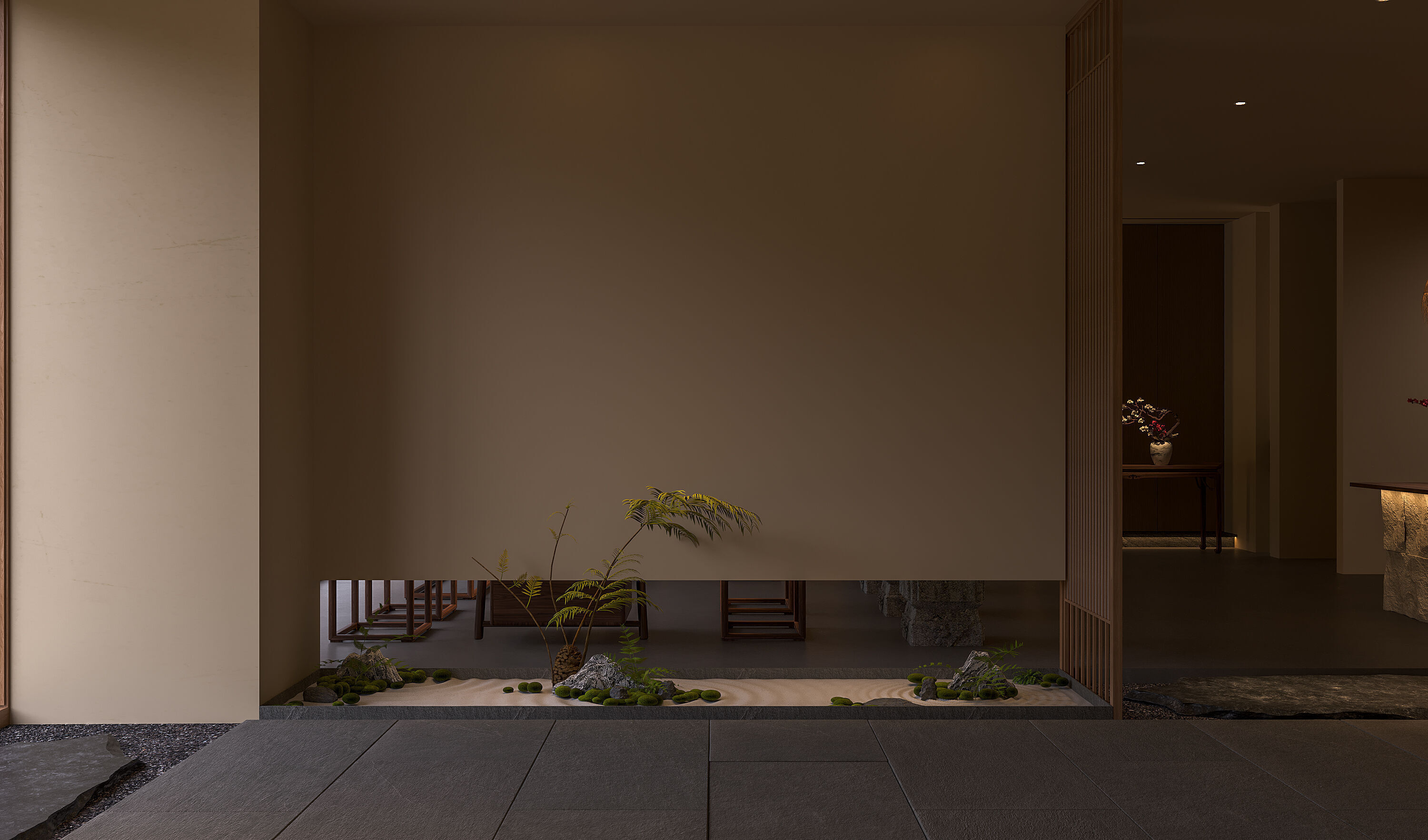 chinese restaurant lobby 3D model_3