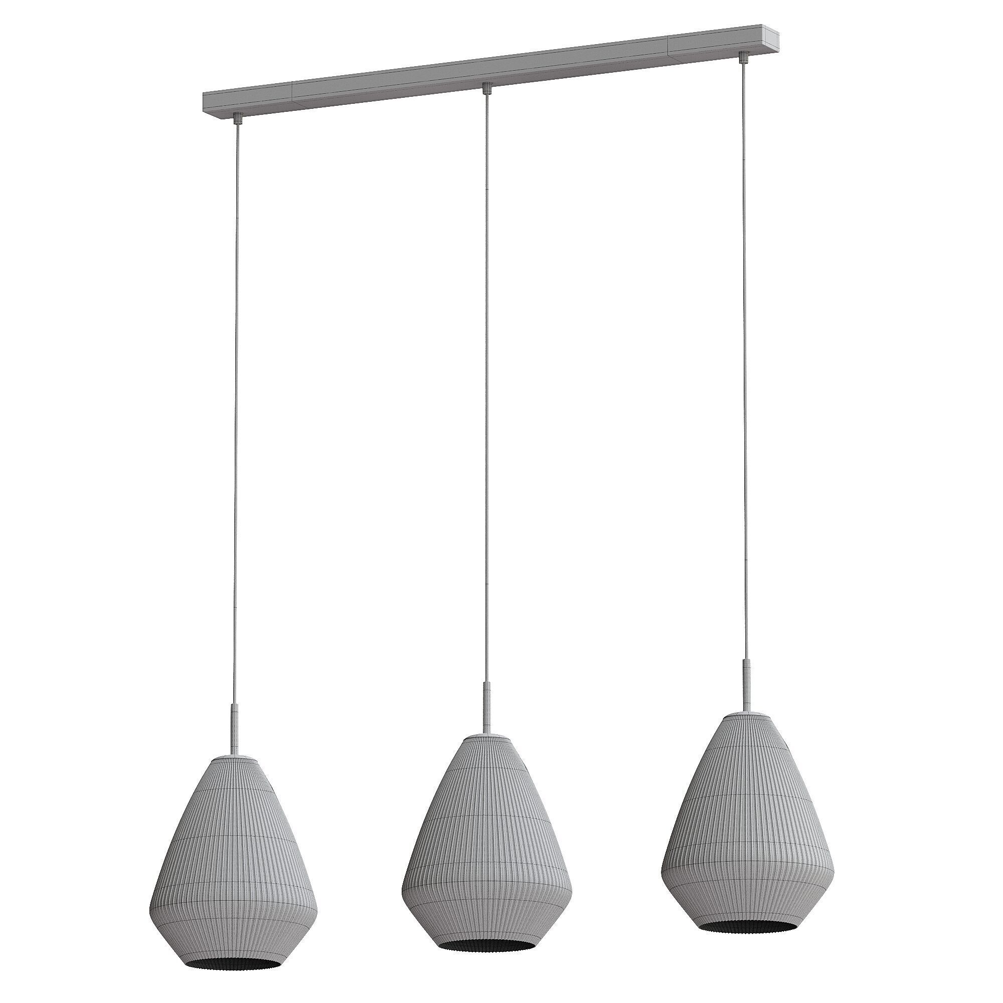 Caprarola hanging light 3D model_2
