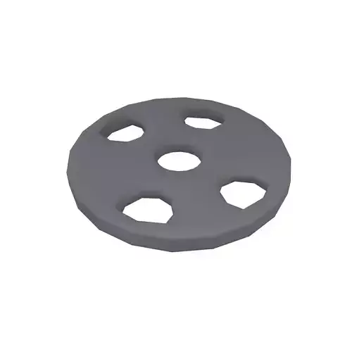 Lowpoly Dumbbell Plates v1 001