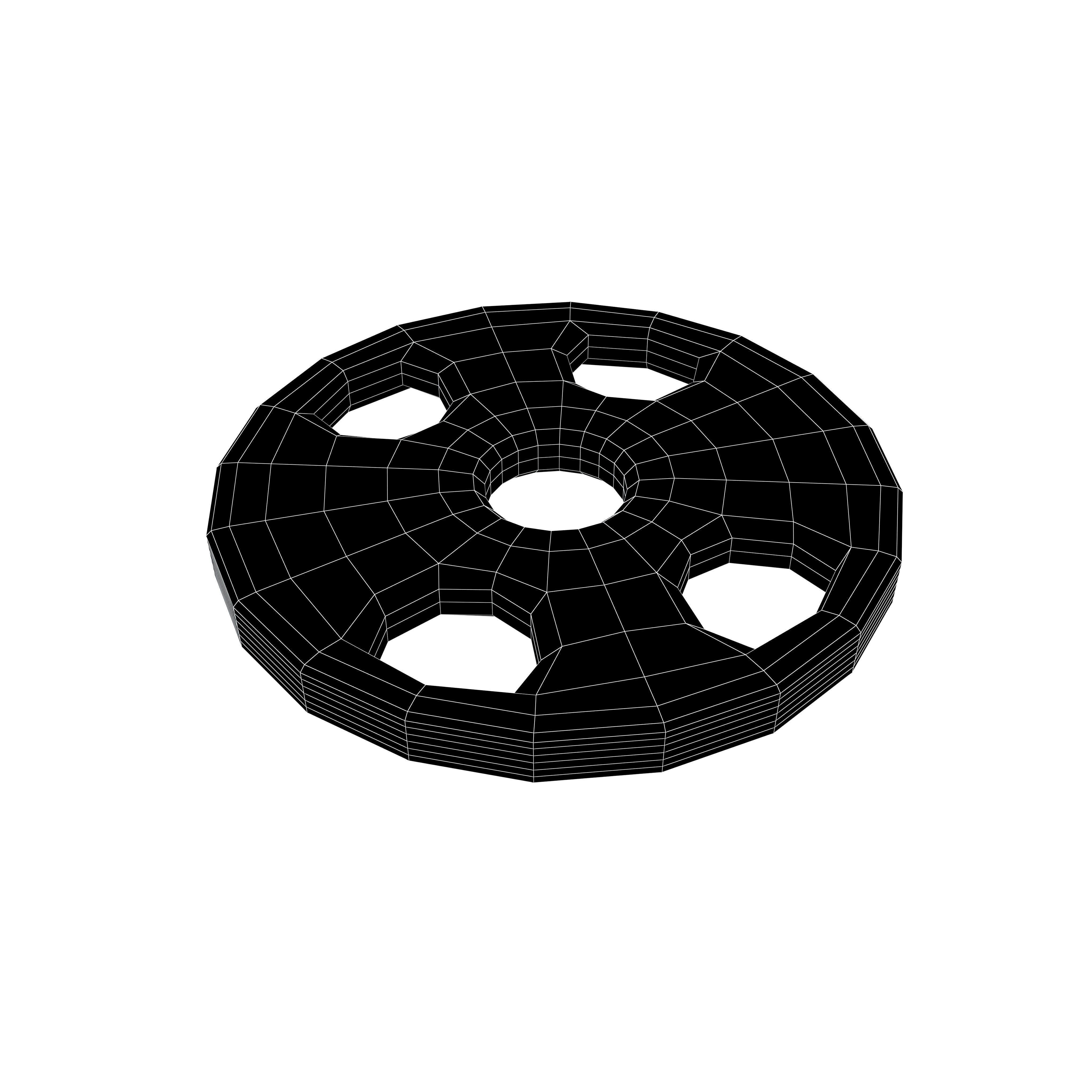 Lowpoly Dumbbell Plates v1 001 Low-poly 3D model_5