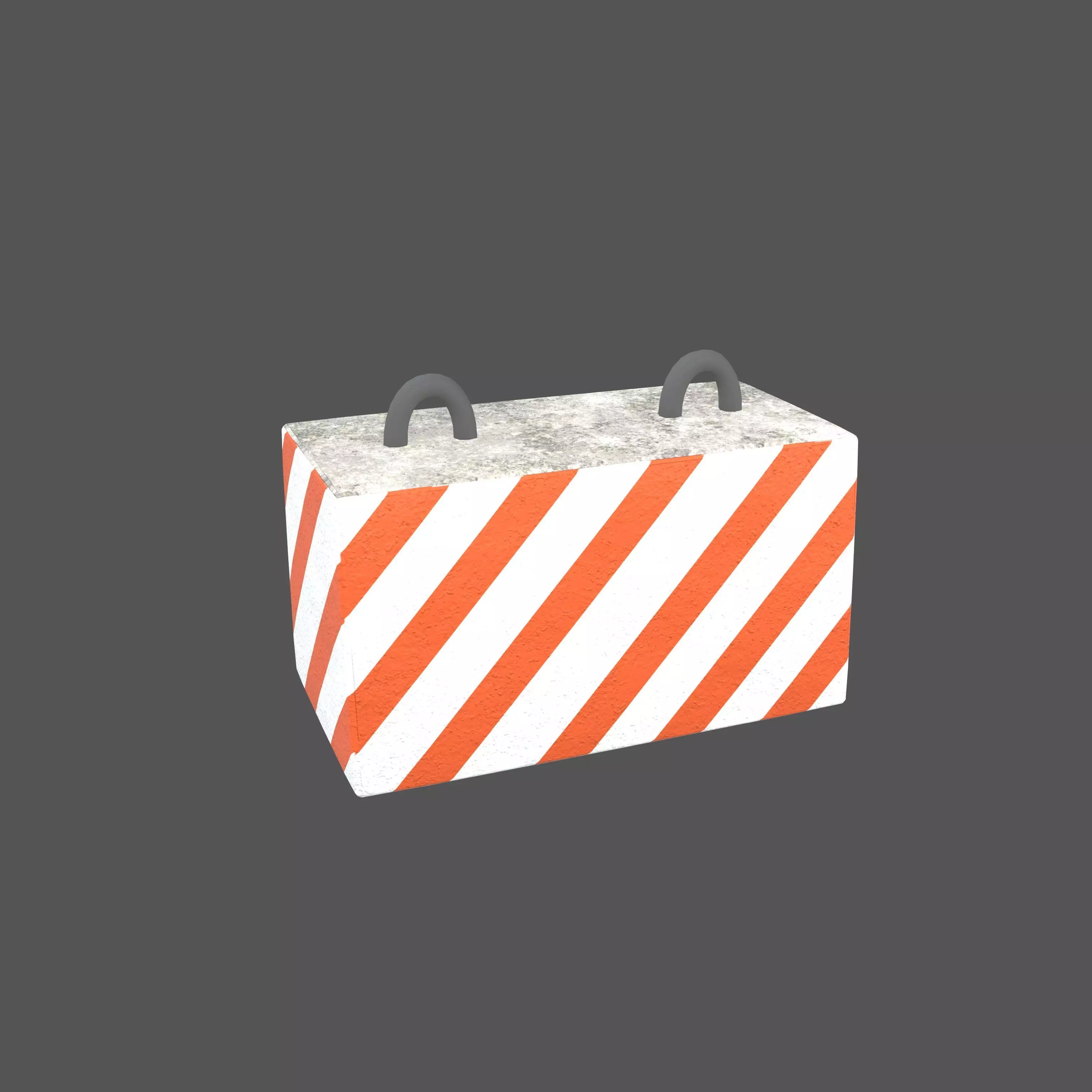 Concrete Road Barriers v1 002 Low-poly 3D model