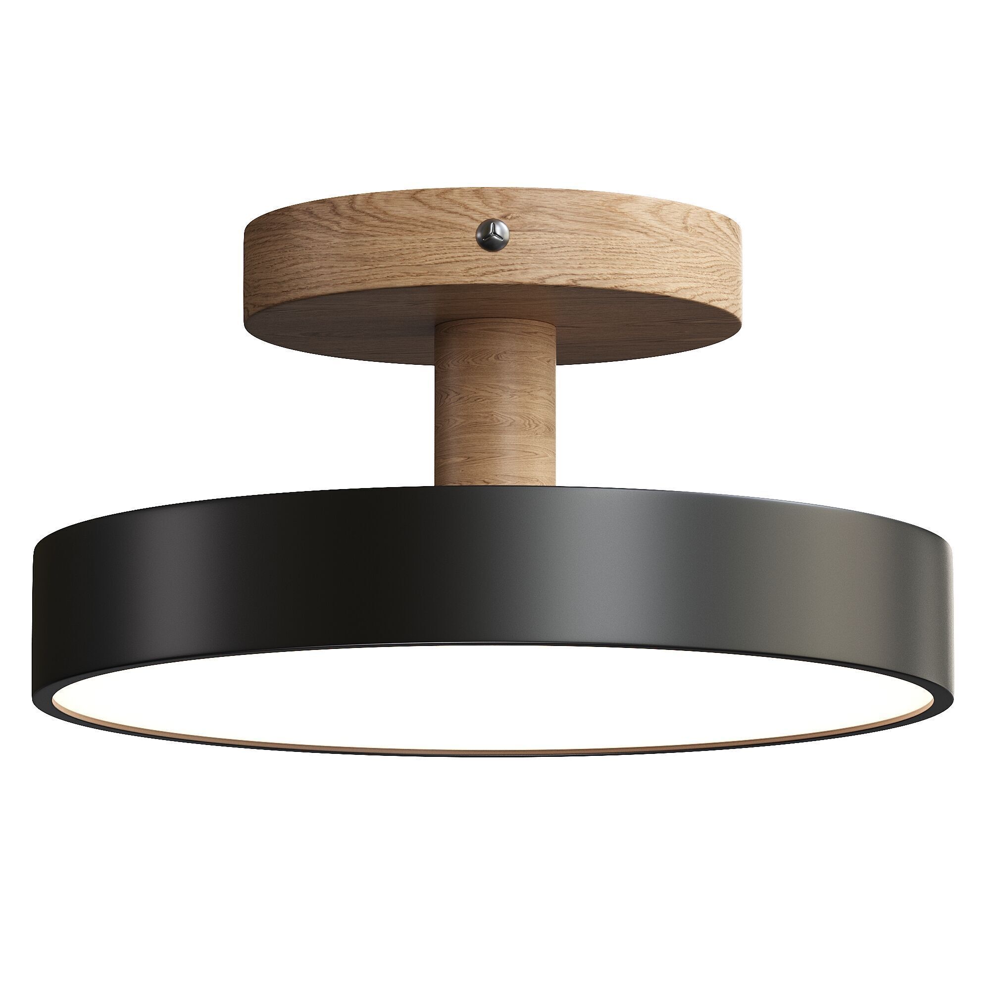 Colorful Round Flush Mount Ceiling Light 3D model_1