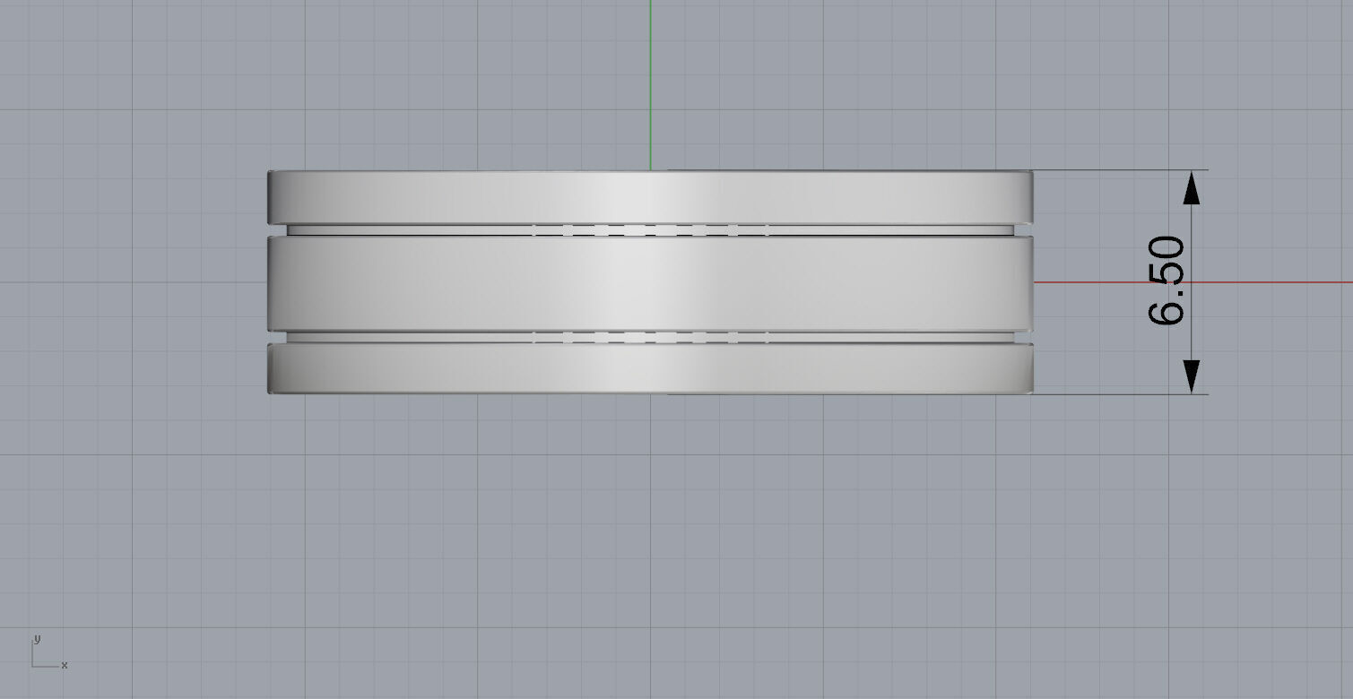 Men Wedding Ring 3D print model_6