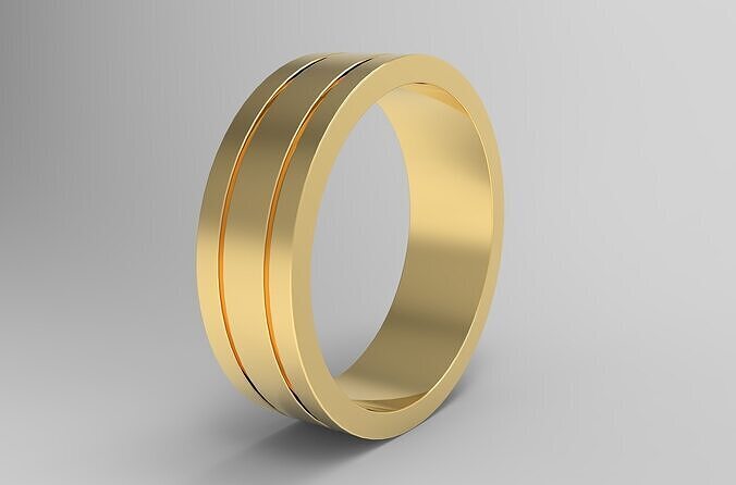 Men Wedding Ring 3D print model