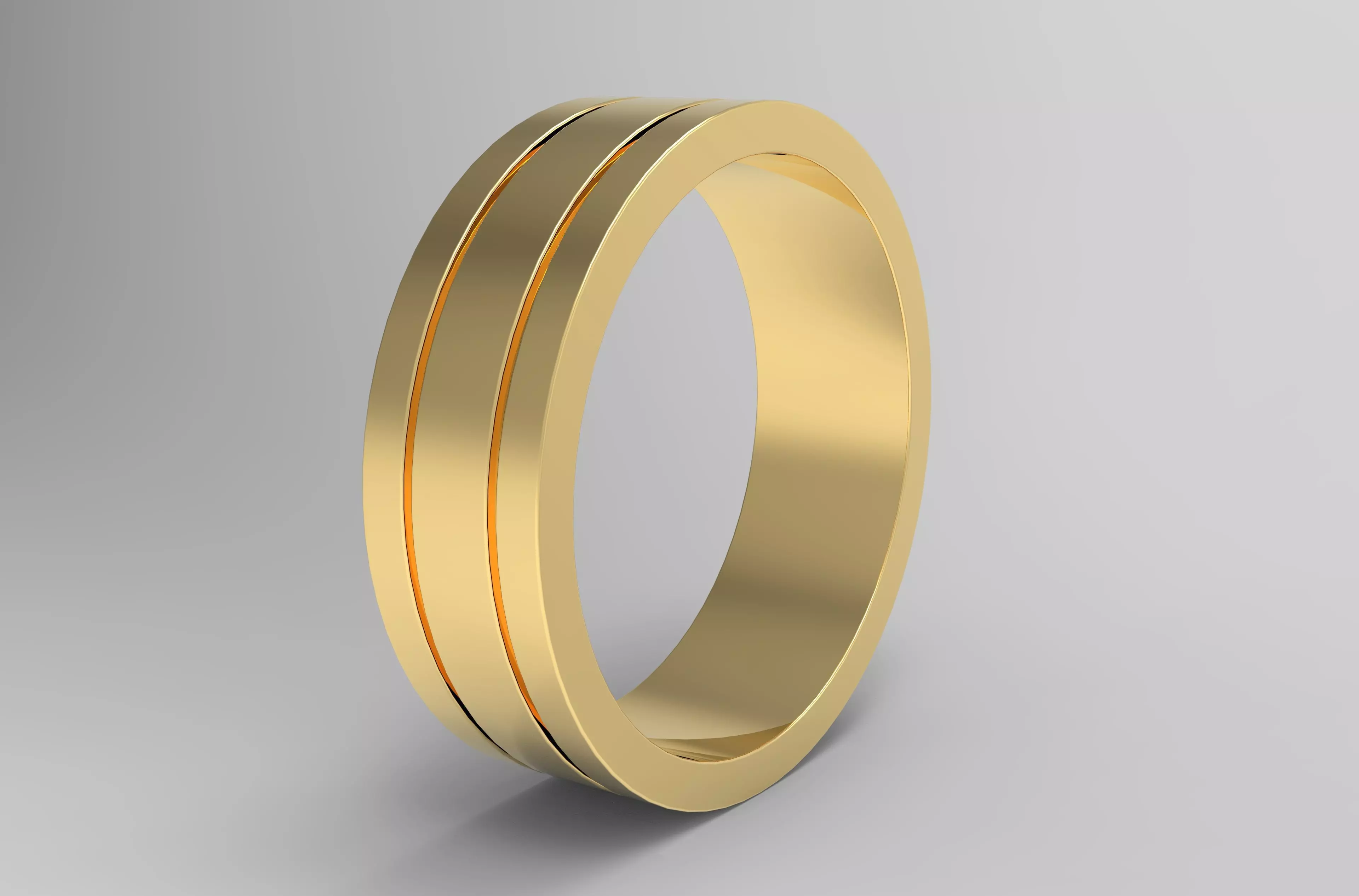Men Wedding Ring 3D print model_0