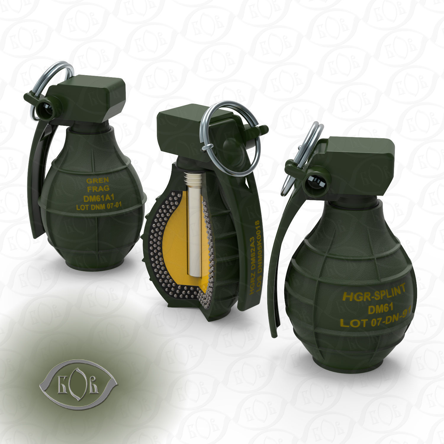 Ammunition of Russian Ukrainian war  3D Printable models N3 3D Model Collection_23