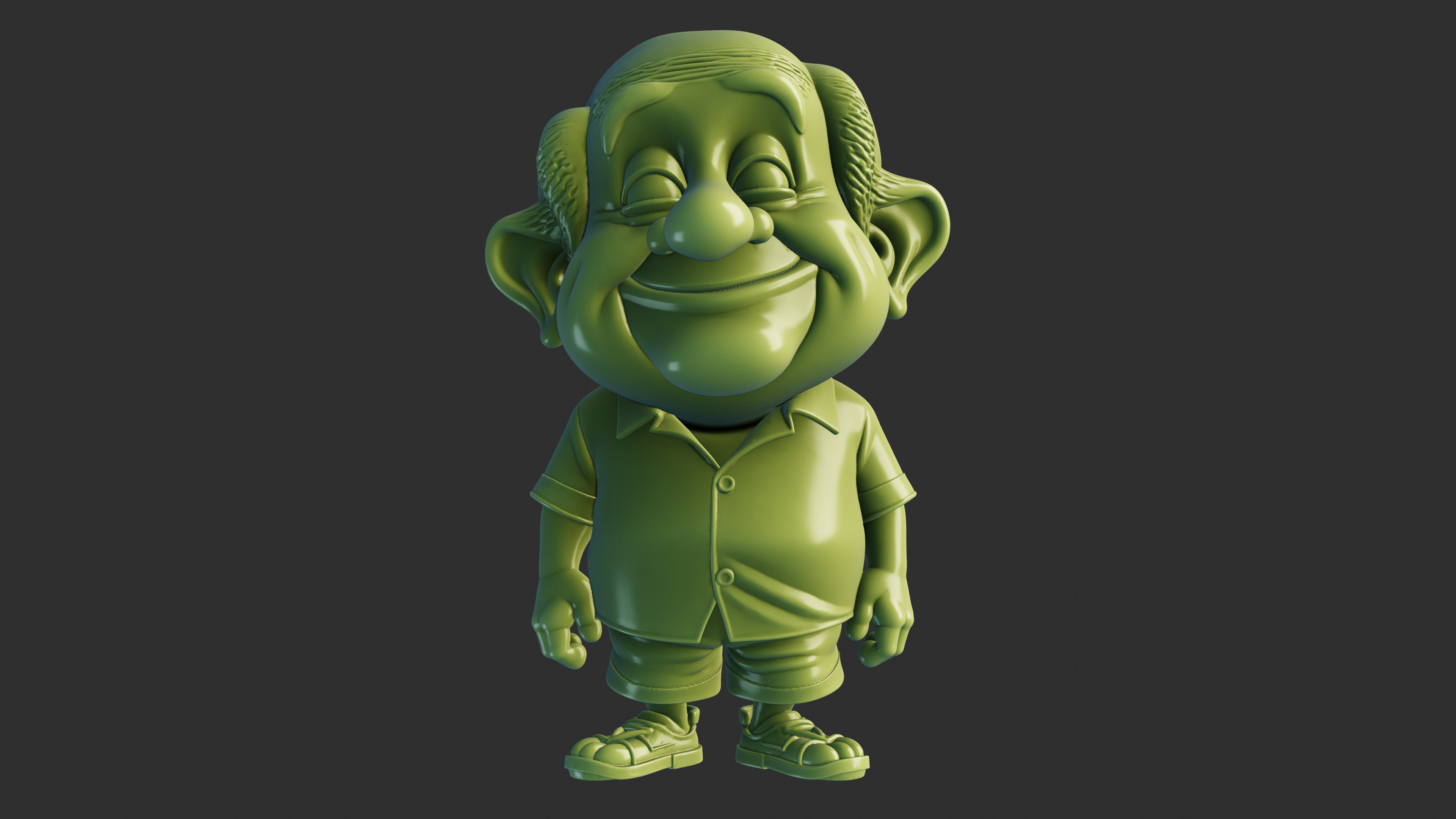 Happy Grandpa  3D print model_1