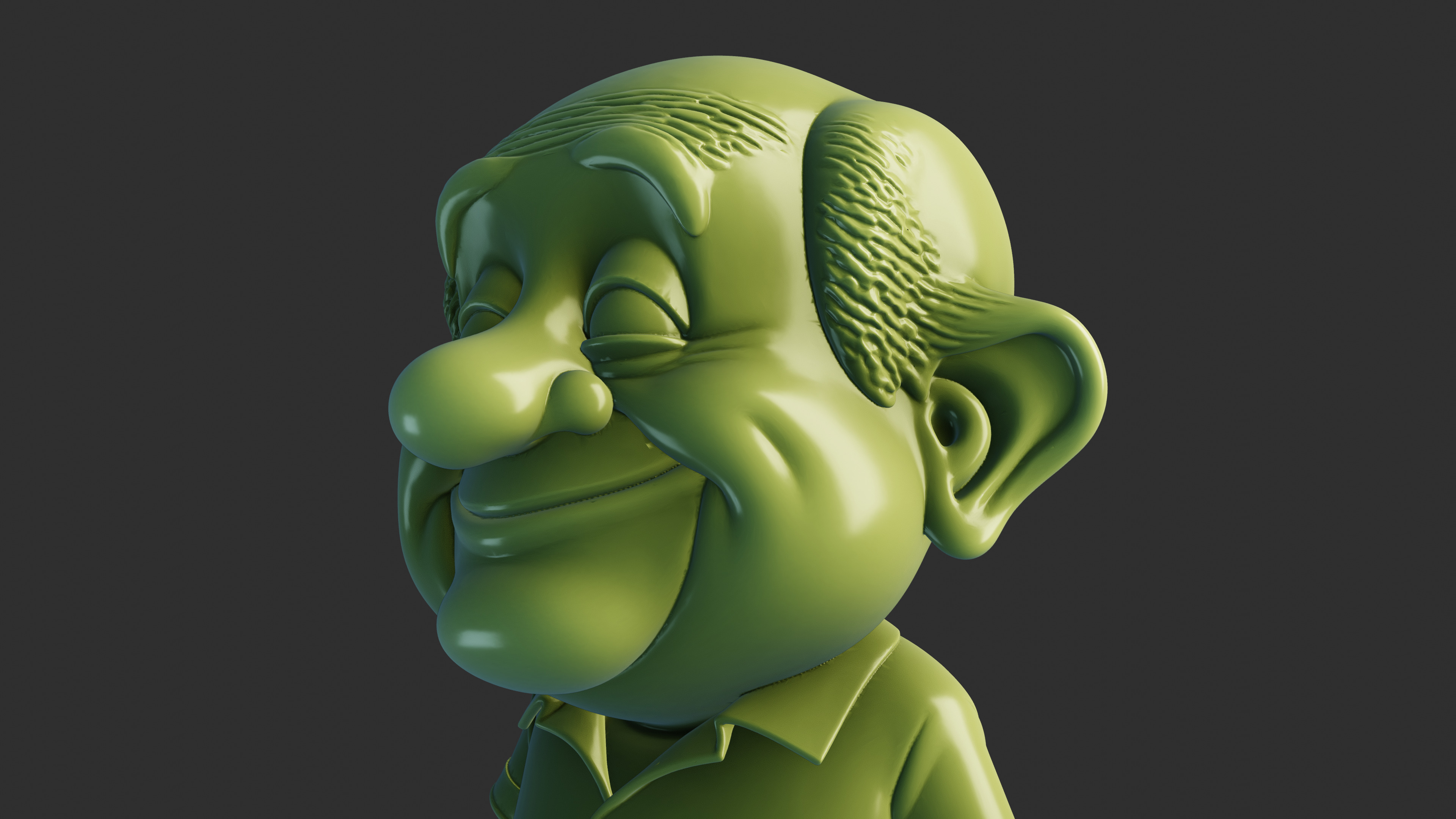 Happy Grandpa  3D print model_6