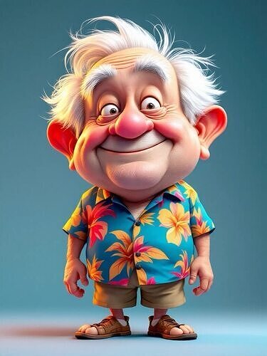 Happy Grandpa  3D print model