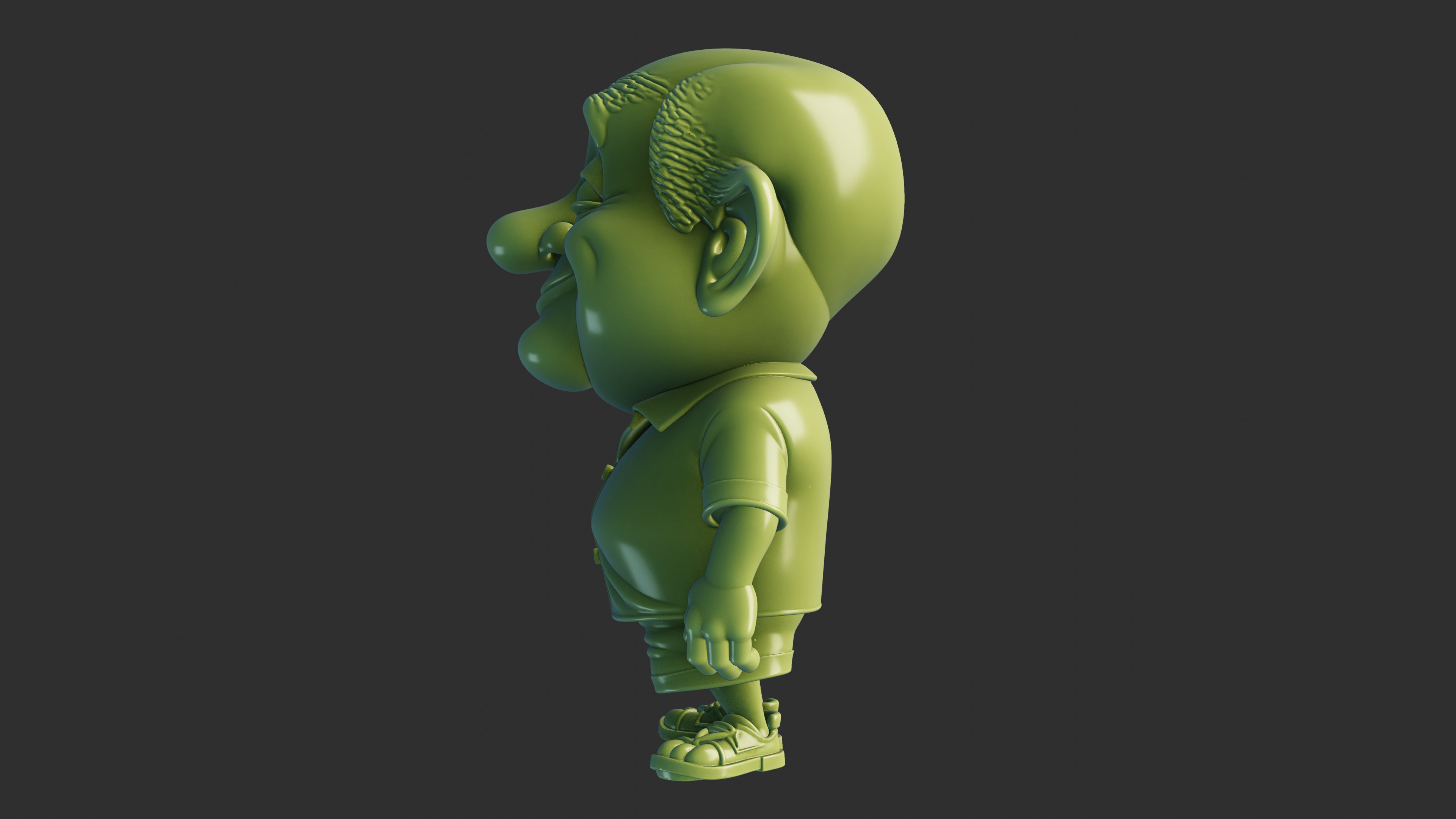 Happy Grandpa  3D print model_2